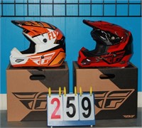 TWO(2) FLY RACING YOUTH LARGE HELMETS