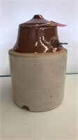Brown top crock jar