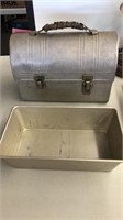 vintage alluminum lunch box and more