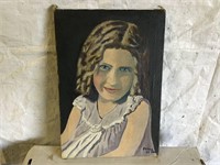 VINTAGE OIL PAINTING - OIL ON CANVAS PAINTING