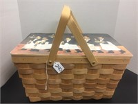 PAINTED ON TOP - PICNIC BASKET