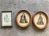 3 OLD PICTURE FRAMES