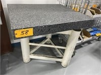 29"X 35" GRANITE SURFACE PLATE w/ STAND &