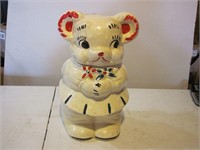 Vintage Turnabout Double Face Bear Cookie Jar
