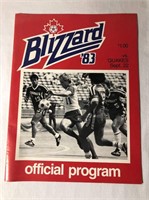 1983 Toronto Blizzard Program