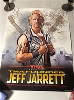 Jeff Jarrett Autographed Wrestling Poster