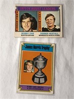 2- 1974-75 Bobby Orr OPC Hockey Cards