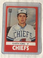 1980 Garth Iorg Autographed Rookie Baseball Card