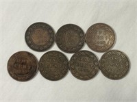 1904-1910 Canadian Large One Cent Coins