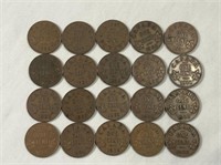 1920-1936 Canadian Small One Cent Coins