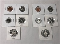1975 & 1977 Coin Lot Taken From Double Dollar Sets