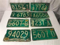 Vintage Vermont License Plate Lot