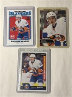 3 Matthew Barzal Rookie Hockey Cards