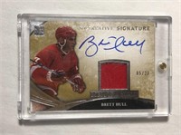 Brett Hull Autographed Patch 5 of 20 Hockey Card