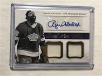 Rogie Vachon Autographed Patch Hockey Card