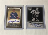 2 H.H.O.F Autographed Hockey Cards