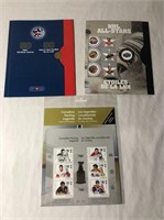 3 All-Star & Legends Canada Post Hockey Stamp Sets