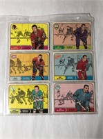 6 - 1968-69 Topps Hockey Cards