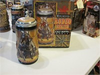 Ltd Edition Winchester "Calf Roping" Beer Stein