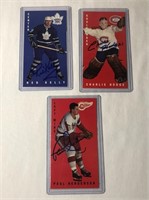 3 Autographed Tall Boys Hockey Cards