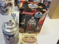 Budweiser National Guard Beer Stein with Box & COA