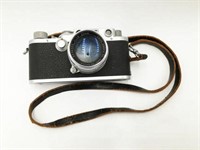 1952 Leica D.R.P. Camera w/Lens and Strap.