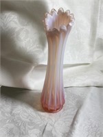 Pink Stretch Glass Vase 10"