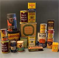 Large Lot of Kitchen Nostalgia-Tins-Boxes