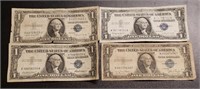 (4) U.S. $1 Silver Certificates