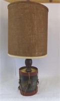 Vintage American Eagle Drum Lamp