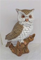 Lifelike Tall Ceramic Owl, VG Condition!