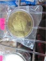 2017 TRUMP GOLD PLATED LIBERTY COIN