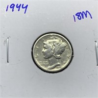 1944 MERCURY SILVER DIME