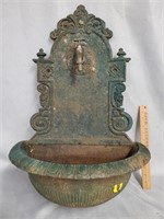 Antique Cast Iron Wall Fountain