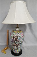 Asian Decor Chinese Porcelain Dragon Table Lamp