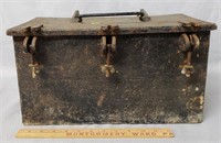 Early Iron Treasure Chest Box