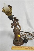 Cast Knewel Post Sculpture Lamp