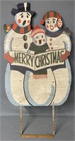 Vintage Merry Christmas Lawn Decoration