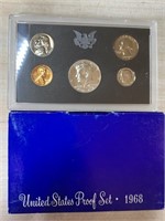 1968 PROOF COIN SET SILVER JFK