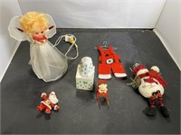 Christmas Lot with Vintage Angel