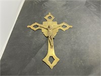 Solid Brass Wall Crucifix