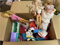 3 Barbies and Accessories Lot