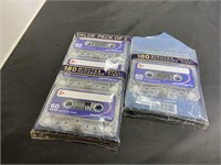5 Pack Cassette Tapes Unused