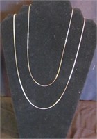Two 18k Necklaces