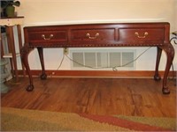 3 Drawer Console Table with Queen Anne Legs