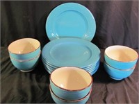 Teal Royal Norfolk Plates & Bowls