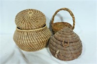 3 Pine Needle Baskets