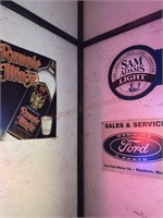 Metal Advertising Signs; Lighted Open Sign