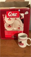 Coke Dishes Service for Four Not Opened