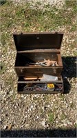 Craftsman toolbox and assorted hand tools